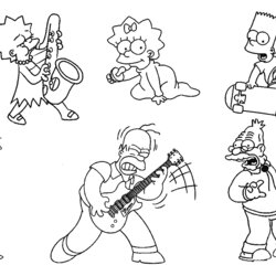 Terrific Free Printable Simpsons Coloring Pages For Kids Marge Print Characters Simpson Cartoon Bart Homer
