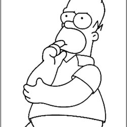 Free Printable Simpsons Coloring Pages For Kids Simpson Homer Para Buzz Drawing Cartoon Drawings Color