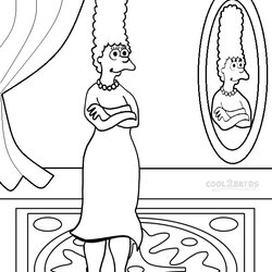 Tremendous Printable The Simpsons Coloring Pages For Kids Choose Board Cartoon