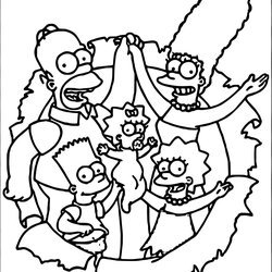 Sublime The Simpsons Coloring Page Pages Cartoon