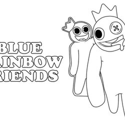Out Of This World Blue From Rainbow Friends Coloring Pages Oh La