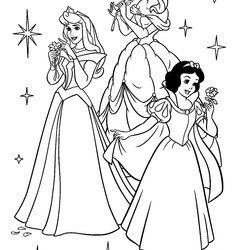 Smashing Princess Coloring Pages Best For Kids Disney Printable Free