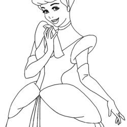 Superb Princess Coloring Pages Learn To Printable Color Disney Cinderella