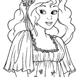 Supreme Free Princess Coloring Pages Kids Print Colouring Books