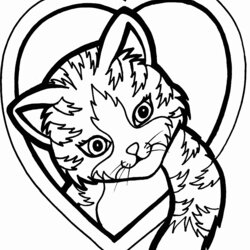 Eminent Cute Coloring Pages Best For Kids Kitten