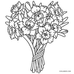 Worthy Free Printable Flower Coloring Pages For Kids