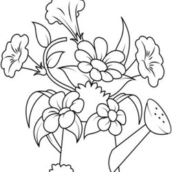 Champion Free Easy To Print Flower Coloring Pages Colouring Sheets Kids