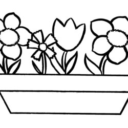 Superb Simple May Coloring Pages Home Flowers Flower Color Printable Kids Popular