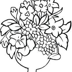 Out Of This World Free Printable Flower Coloring Pages For Kids Best Flowers Vase Colour Drawing Print Color