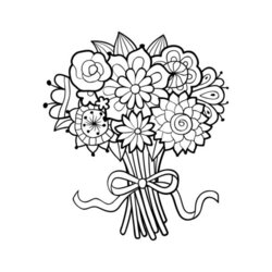 Supreme Printable Coloring Pages Flowers Free Flower