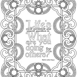 Inspirational Quotes Coloring Pages Swirl Frame Persistent Sm