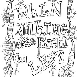 Free Printable Sayings Coloring Pages