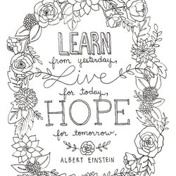 Pin On Words Colouring Encouraging Einstein Affirmations
