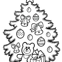 Champion Christmas Tree Coloring Pages For Printable Free Xmas