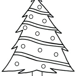 Christmas Tree Coloring Page Free Download On Pages Trees Printable Star Drawing Color Kids Print Easy