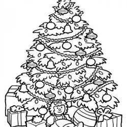 Super Get This Printable Christmas Tree Coloring Pages Presents Worksheets Color Kids Trees Print Worksheet