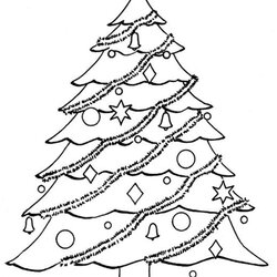 Out Of This World Free Easy To Print Christmas Tree Coloring Pages Diamond