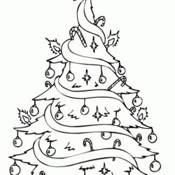 Sublime Free Printable Christmas Tree Coloring Pages For Kids Trees Of