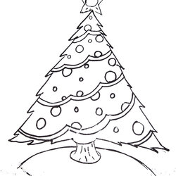 Free Printable Christmas Tree And Santa Coloring Pages Kids Creative Sheets Color Colouring Drawing Dover