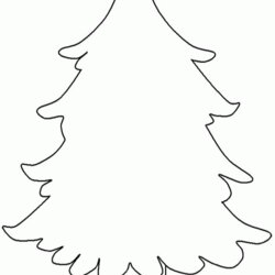Admirable Coloring Pages Of Christmas Trees Home Tree Blank Big Color Kids Printable Clip Fir Line Library