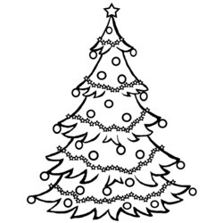 Coloring Pages Of Christmas Trees Home Tree Popular