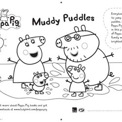Capital Free Printable Pig Coloring Pages Print Colouring Birthday Kids Muddy Puddles Book Sugar Family Color