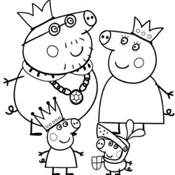 Excellent Printable Coloring Pages Pig Home Colouring Comments
