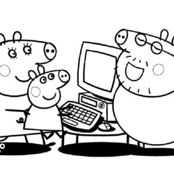 Pig Coloring Pages Home Popular
