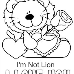 Preeminent Valentines Day Coloring Pages