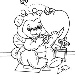 Terrific Free Printable Valentine Coloring Pages For Kids Valentines Colouring Valenti Day