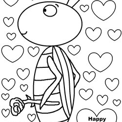 Superior Happy Valentines Day To Color Free Download Coloring Valentine Pages Printable Preschool Sheets