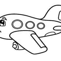 Sublime Airplane Coloring Page For Preschool And Kindergarten Pages Kids