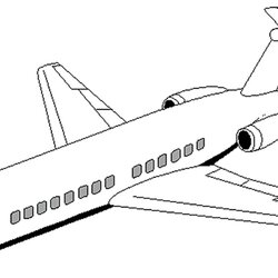 Fine Airplane Coloring Pages For Kids At Free Download Color