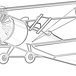 Free Airplane Coloring Pages For Kids Page