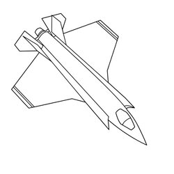 Coloring Pages Airplane Vehicles Fill