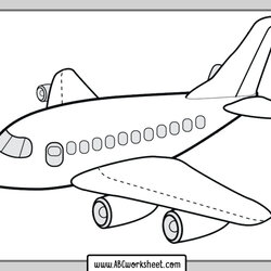 Super Airplane Coloring Pages Fit