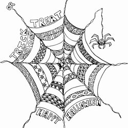 Scary Halloween Coloring Pages For Adults At Free Intricate