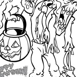 Worthy Scary Coloring Pages For Adults Of Halloween