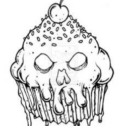 Supreme Scary Halloween Coloring Pages For Adults At Free Cupcake Macabre