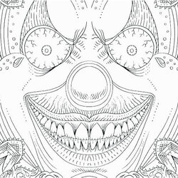 Cool Scary Coloring Pages For Adults Halloween Printable Colouring Of