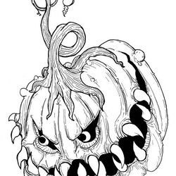 Exceptional All Scary Halloween Coloring Pages For Ages Print