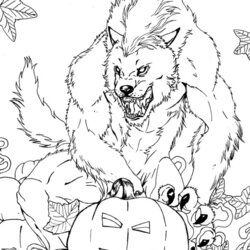 Marvelous Scary Halloween Coloring Pages For Adults At Free