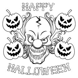 Sublime Best Images Of Free Printable Halloween Coloring Pages Scary Sheets Via