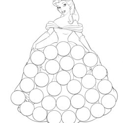 Wonderful Princess Dot Marker Pages Printable The Activity Mom Cinderella Belle Page