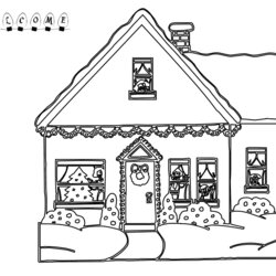 Cool House Coloring Pages To Download And Print For Free Building Printable Gingerbread Houses Christmas