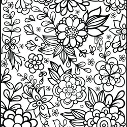 Splendid Get This Flowers Coloring Pages For Adults Printable Print
