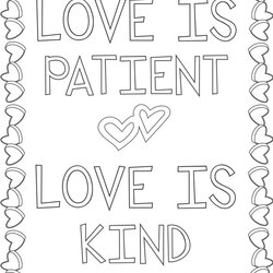 Great Christian Valentines Coloring Pages At Free Bible Printable Verse Kids Patient Verses Adults Kind