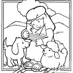 Superb Christian Coloring Pages Kids Printable Color Bible Below Click Sheets
