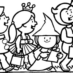 Fantastic Trick Or Treat Coloring Pages Home