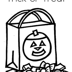 Superlative Trick Or Treat Coloring Page Twisty Noodle Bag Lantern Jack Color Outline Pumpkin Built